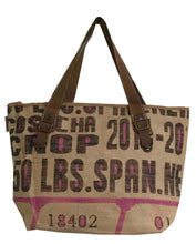 Lade das Bild in den Galerie-Viewer, HOGACA coole Damen-Handtasche aus wiederverwendeten Kaffeebohnensack-Leinen Mod.3 "18402", in 9 tollen Farben