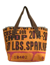 Lade das Bild in den Galerie-Viewer, HOGACA coole Damen-Handtasche aus wiederverwendeten Kaffeebohnensack-Leinen Mod.3 "18402", in 9 tollen Farben