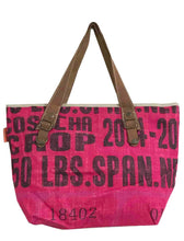 Lade das Bild in den Galerie-Viewer, HOGACA coole Damen-Handtasche aus wiederverwendeten Kaffeebohnensack-Leinen Mod.3 &quot;18402&quot;, in 9 tollen Farben

