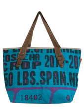Lade das Bild in den Galerie-Viewer, HOGACA coole Damen-Handtasche aus wiederverwendeten Kaffeebohnensack-Leinen Mod.3 "18402", in 9 tollen Farben
