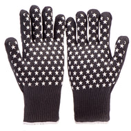 HOGACA 2 Stck. Designer Grill-Kamin-Handschuhe, hitzebeständig bis 350°C, kurz bis 500°C.