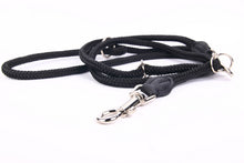 Lade das Bild in den Galerie-Viewer, HOGACA Hunde-Leine 021 aus rundem geflochten Textil-Band ø 10 mm / 220 cm lg.
