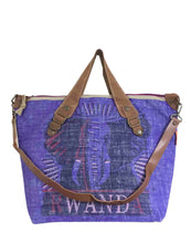 Lade das Bild in den Galerie-Viewer, HOGACA coole Damen-Handtasche aus wiederverwendeten Kaffeebohnen-Leinensack Mod.4&quot; Elefant&quot;, in 9 tollen Farben

